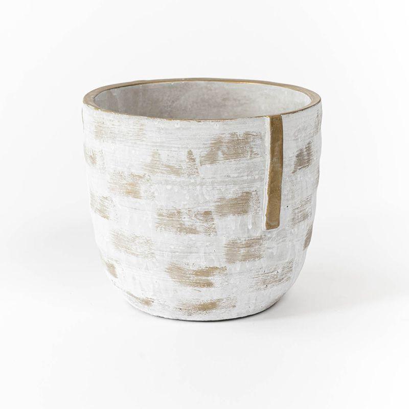 Macetero blanco ULMO 19x17cm -0
