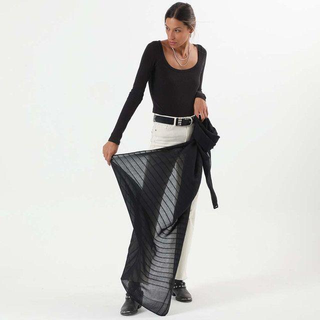 Pañuelo Liso Negro Zircon Humana-2