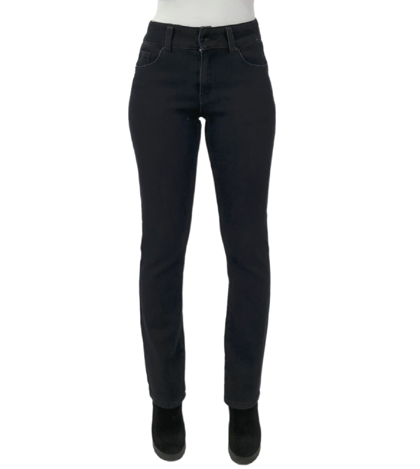 JEANS CON PIEL RECTO T.A. PUSH UP BLACK-0