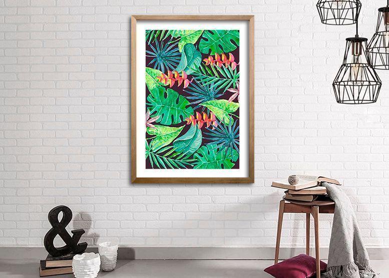 Cuadro 40x30 cm ilustración Vista verde-1