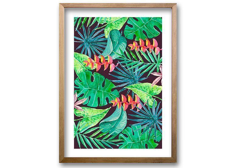 Cuadro 40x30 cm ilustración Vista verde-0