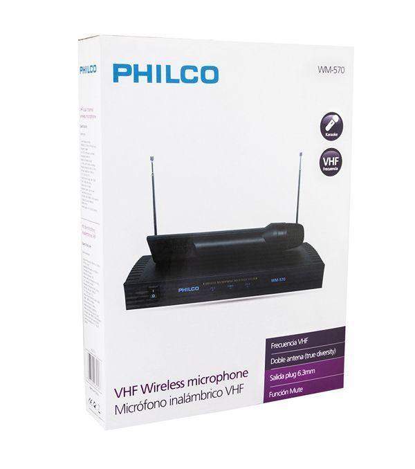 Pack 2 Microfonos Inalambricos VHF Philco WM570-2