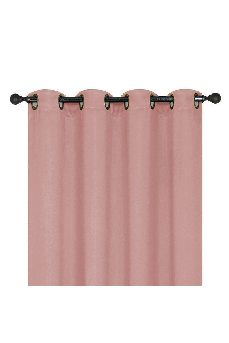 Cortina Black Out con Anillas 140x220 cm Rosa-0