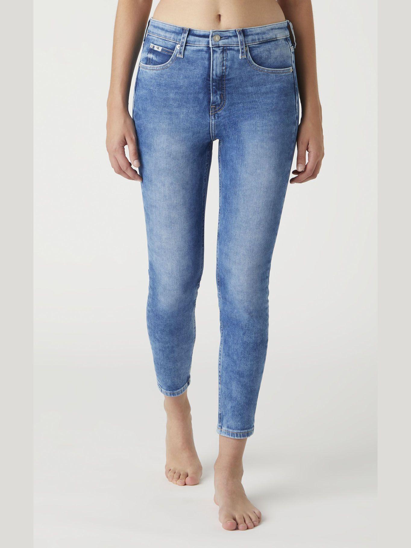 Jeans High Rise Skinny 526 Azul Calvin Klein Mujer-0