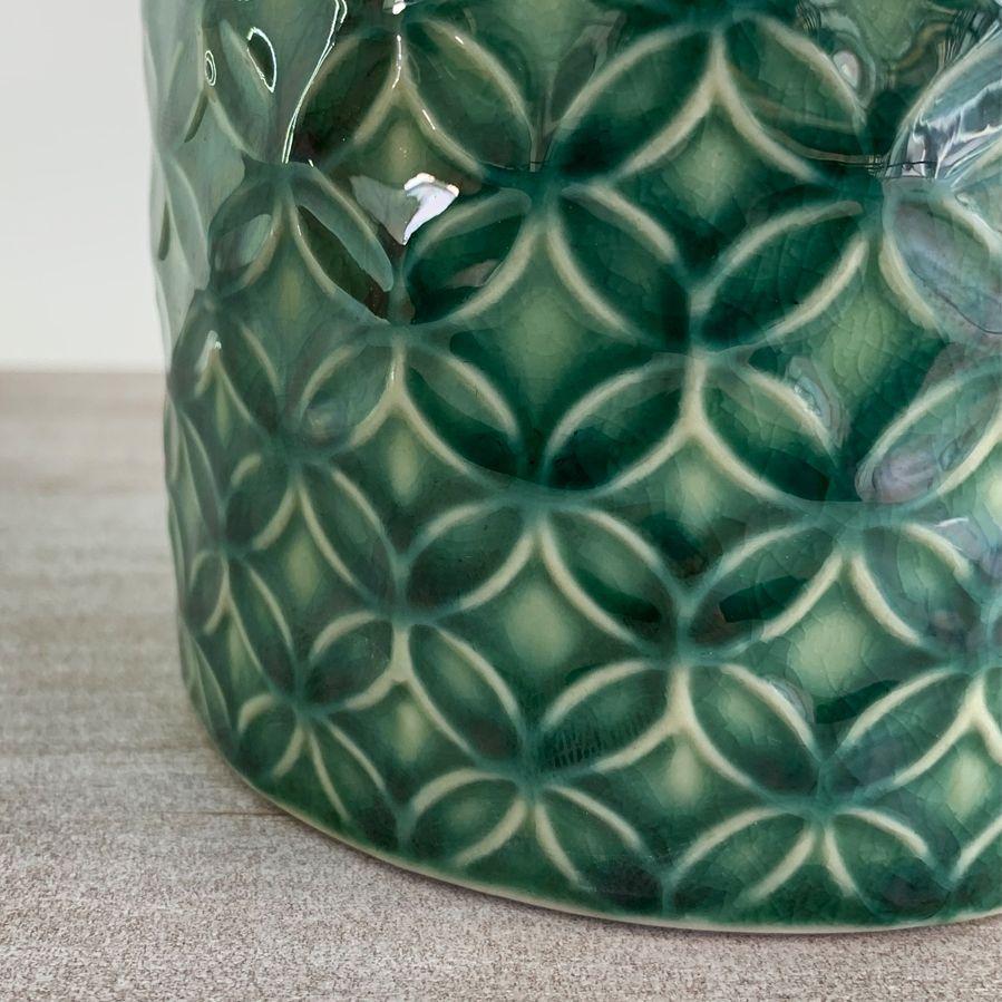 Frasco Especiero Cerámica Azul-2