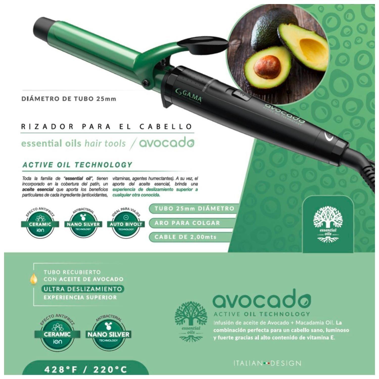 Ondulador De Pelo 220° Bivoltaje Cable 2Mts Avocado Gama-2