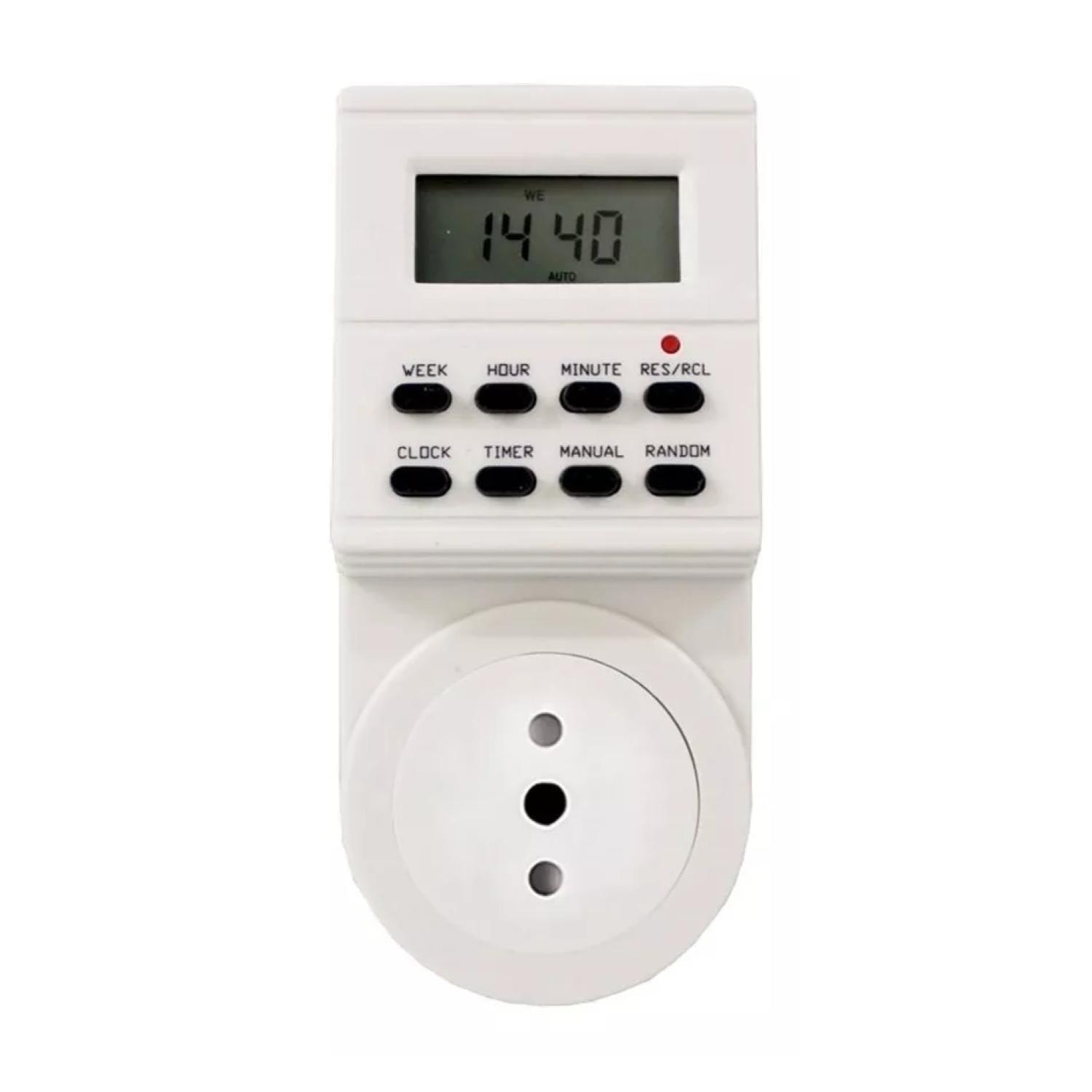 Timer Digital 2300W Temporizador 24 Horas Blanco 7922 Powerlab-0