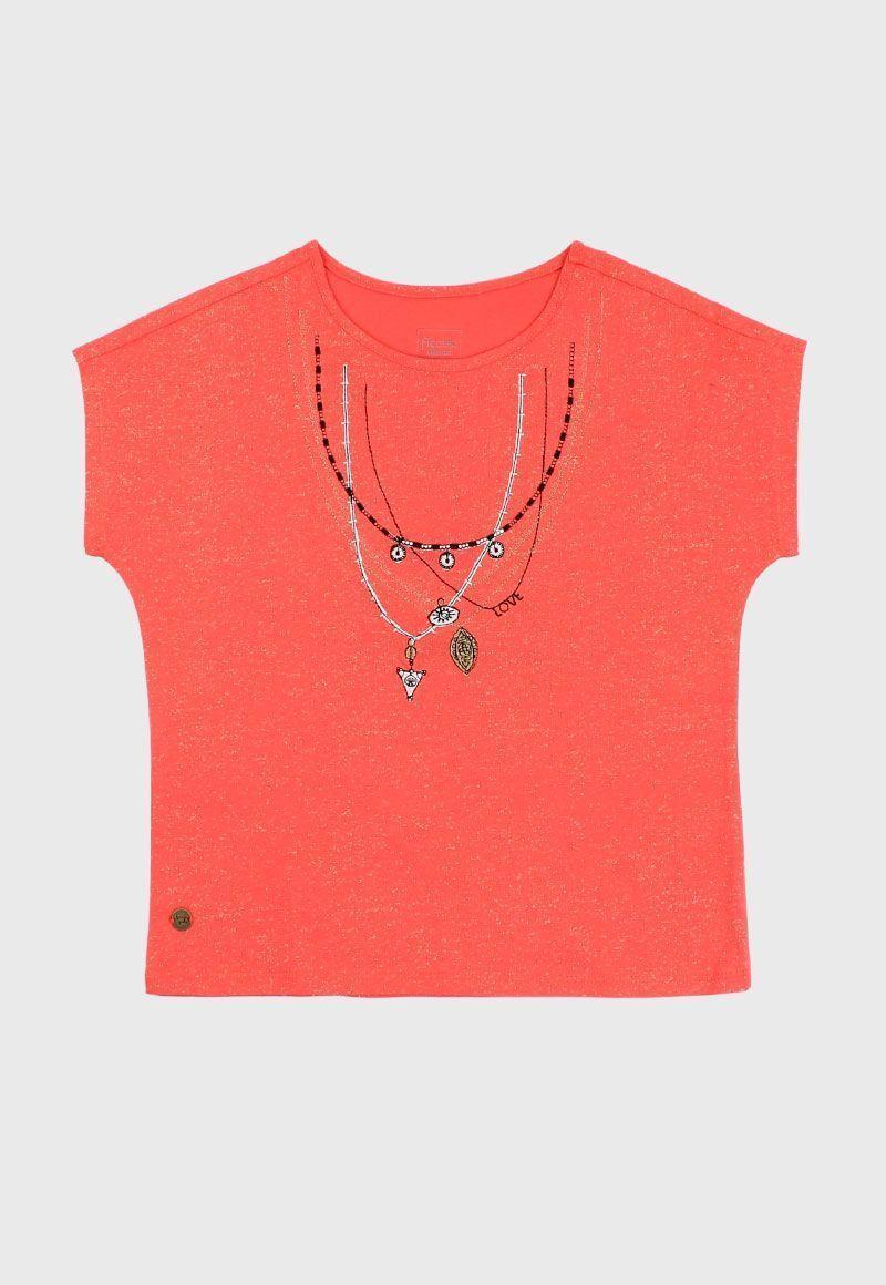 Polera junior niña bordada craft 384-0