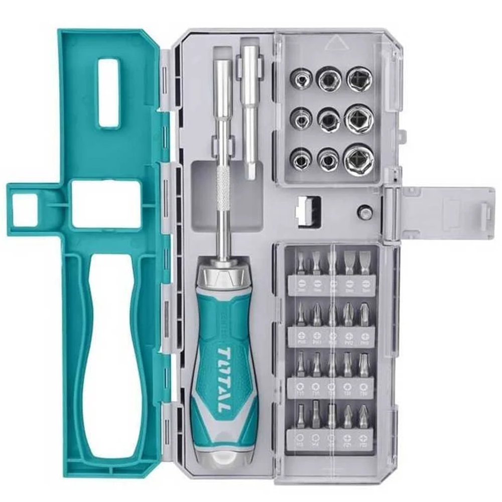 Set Destornillador 33 Piezas Total Tacsd30336-0