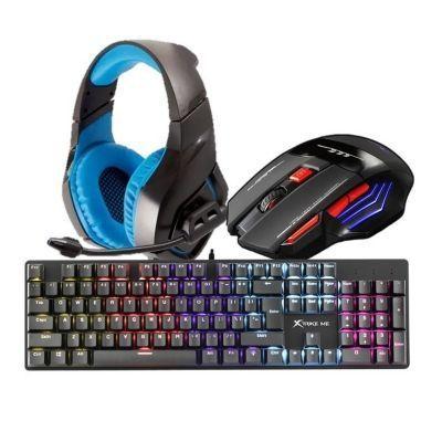 Combo Gamer teclado mouse F14S y audífonos elite player-0