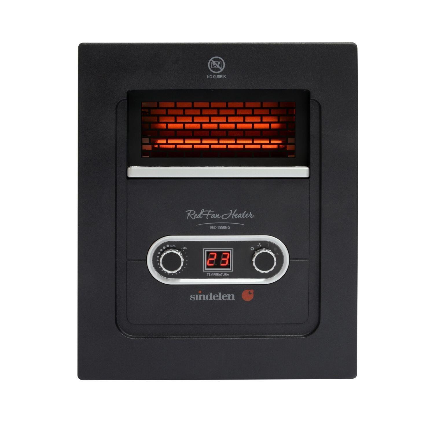 Estufa Calefactor Electrico 1500W RedFan EEC-1550NG Sindelen-0