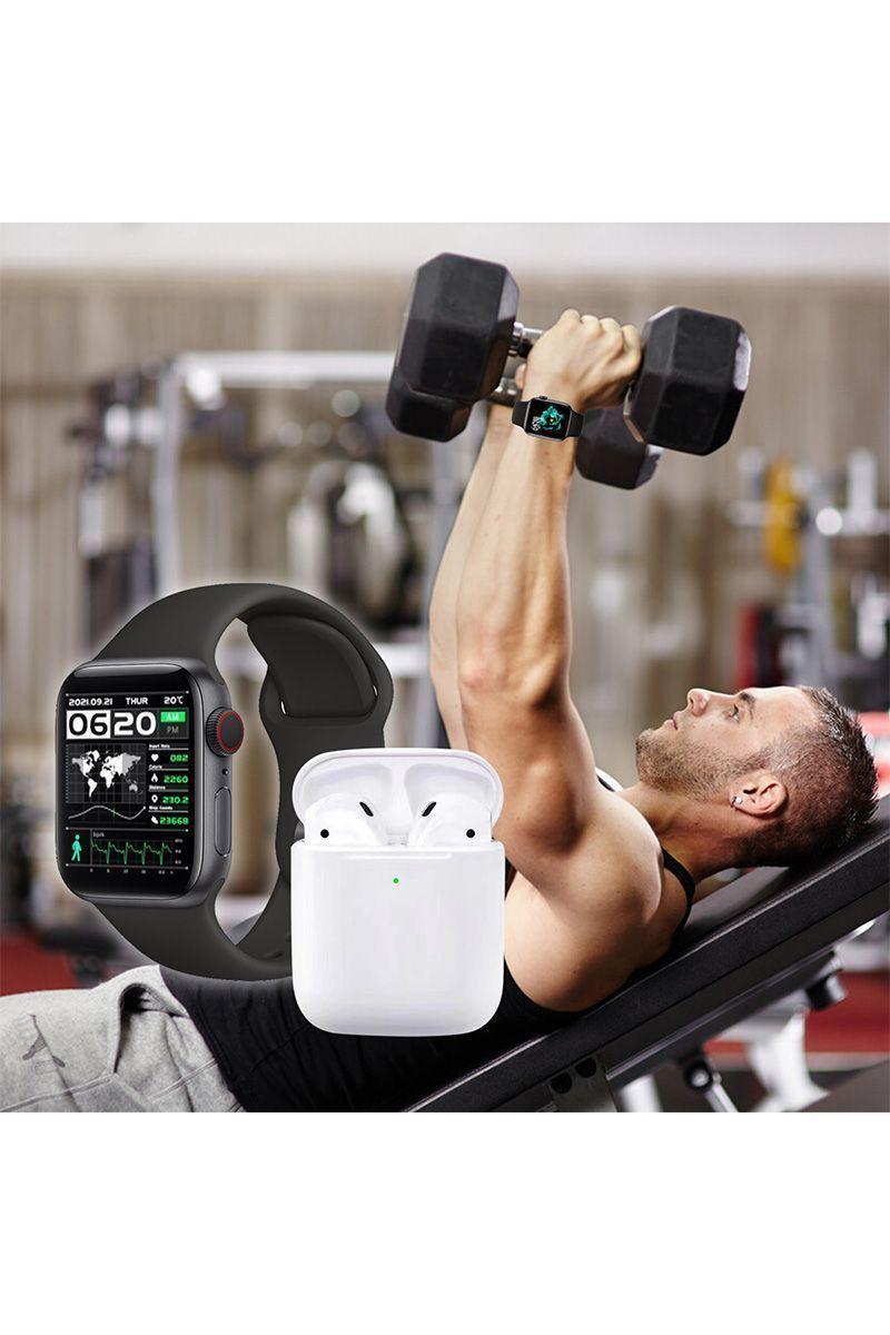 Smartwatch T55 Pro con Earphones Negro-5