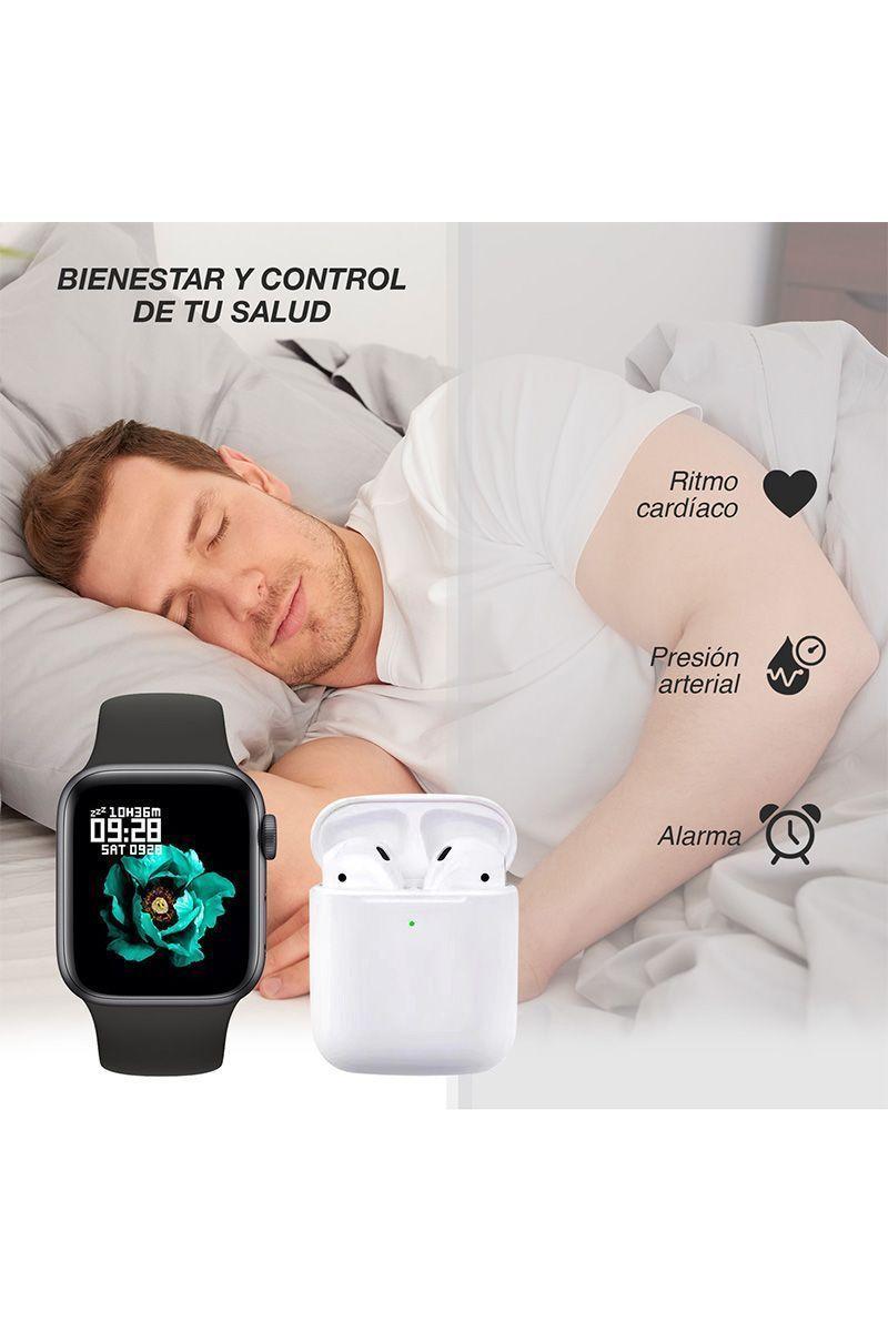 Smartwatch T55 Pro con Earphones Negro-4