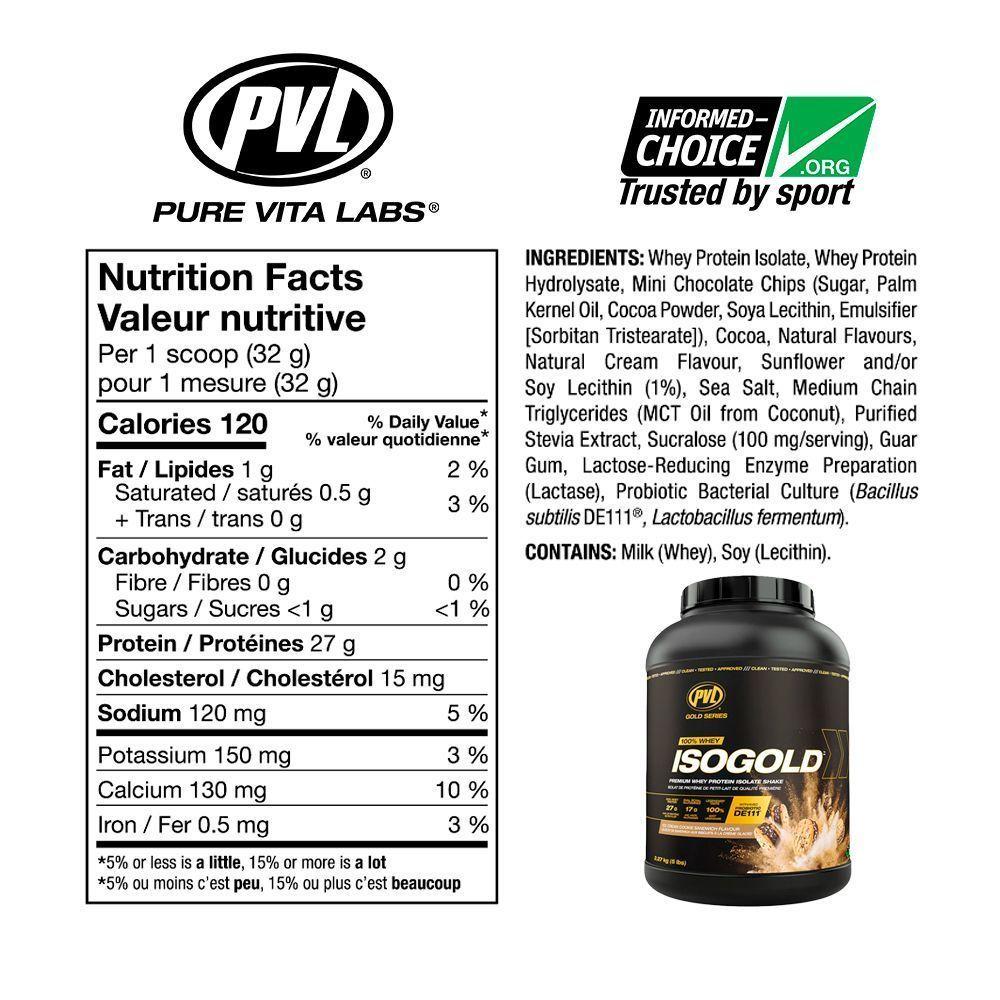 PROTEINA ISOGOLD 5 LIBRAS 73 SERVICIOS - PVL - USA - COOKIES ICE CREAM-1