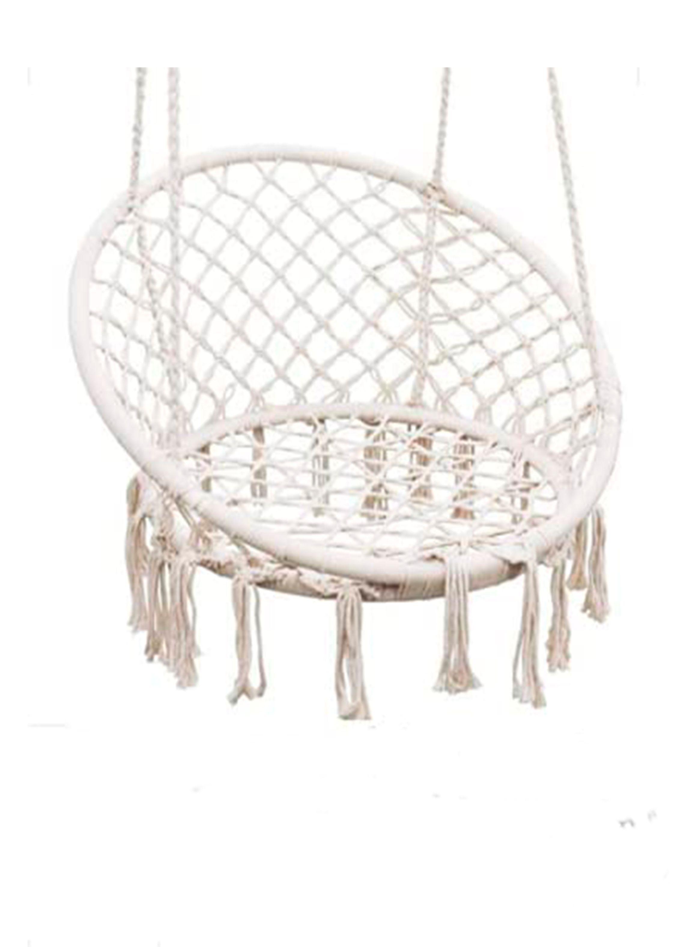 silla colgante redonda blanco-0
