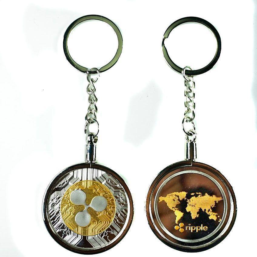 Llavero Ripple Bimetal Exclusivo Alta Calidad Lujo AJ44-1