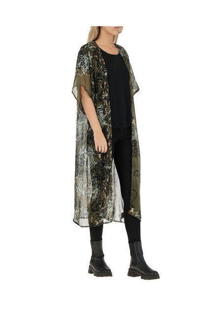 Kimono Fiesta Verde Organic Nature Aztecs Humana-0