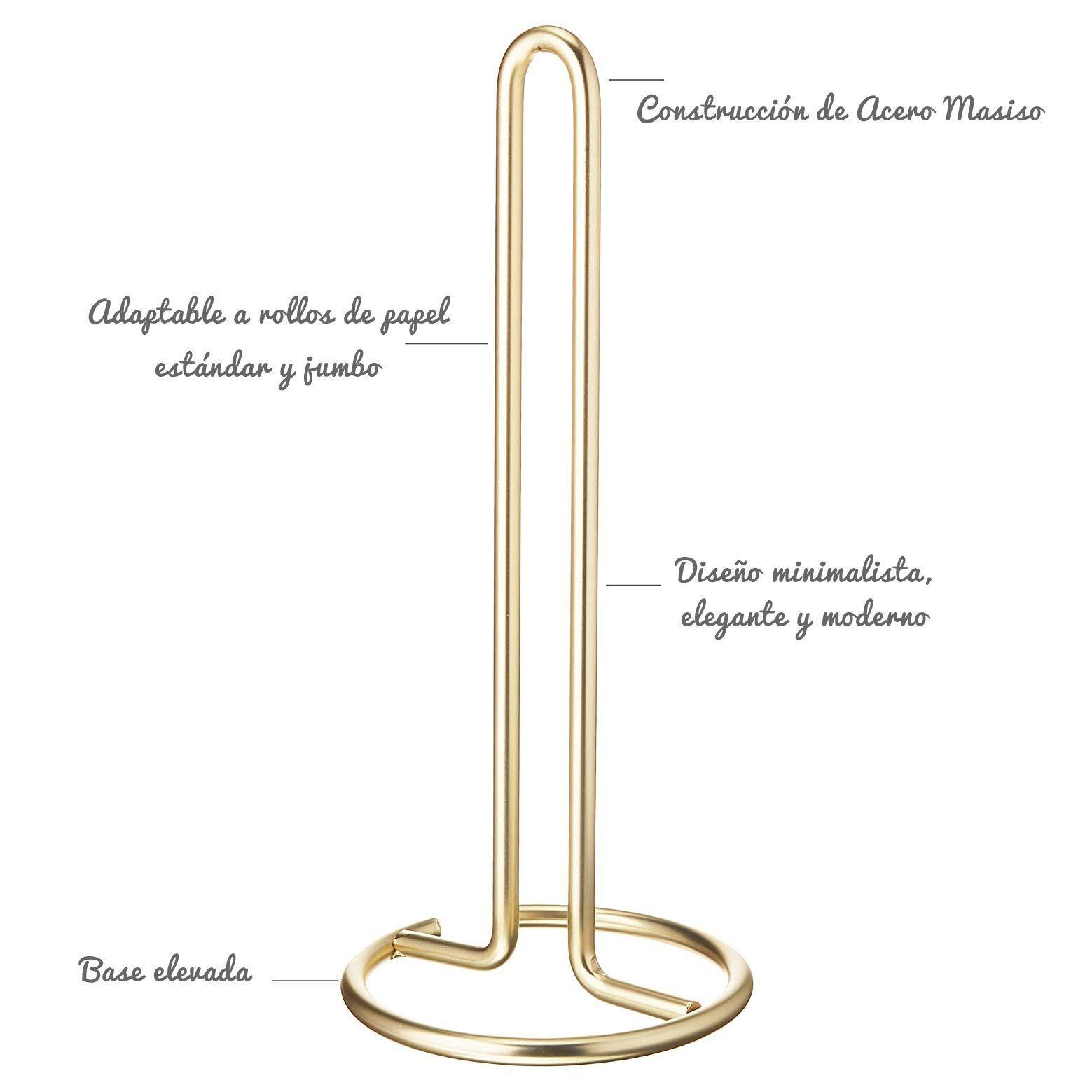 Soporte Toalla de Papel - Golden Stand 32X13 Cms.-3