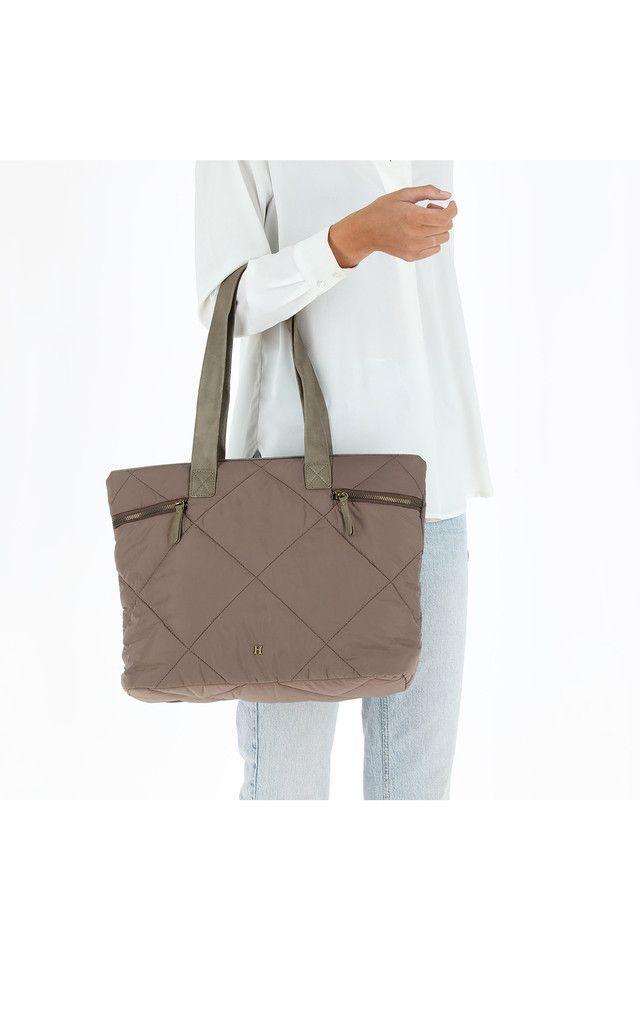 Cartera Hombro Padding Café Humana-3