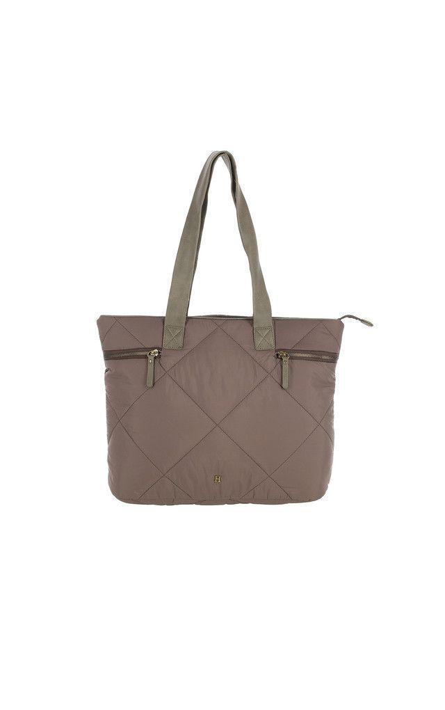Cartera Hombro Padding Café Humana-0