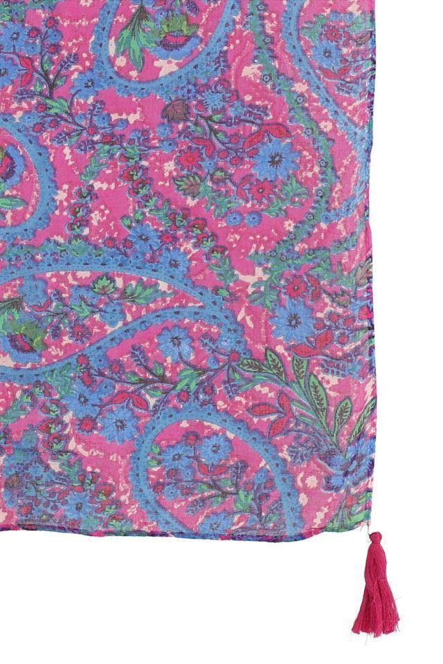 Pañuelo Estampado Pasleys Fucsia Humana-1