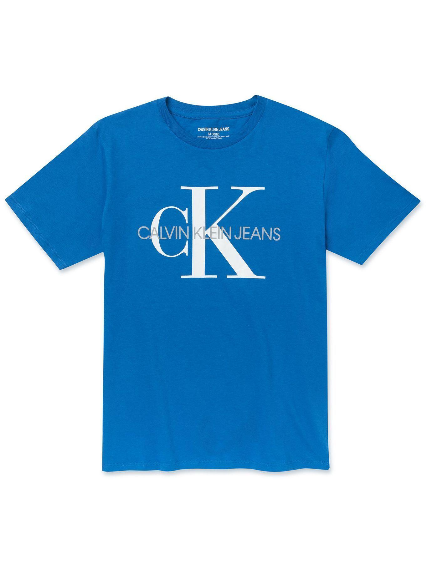 Polera Niño Old School Azul Calvin Klein-0