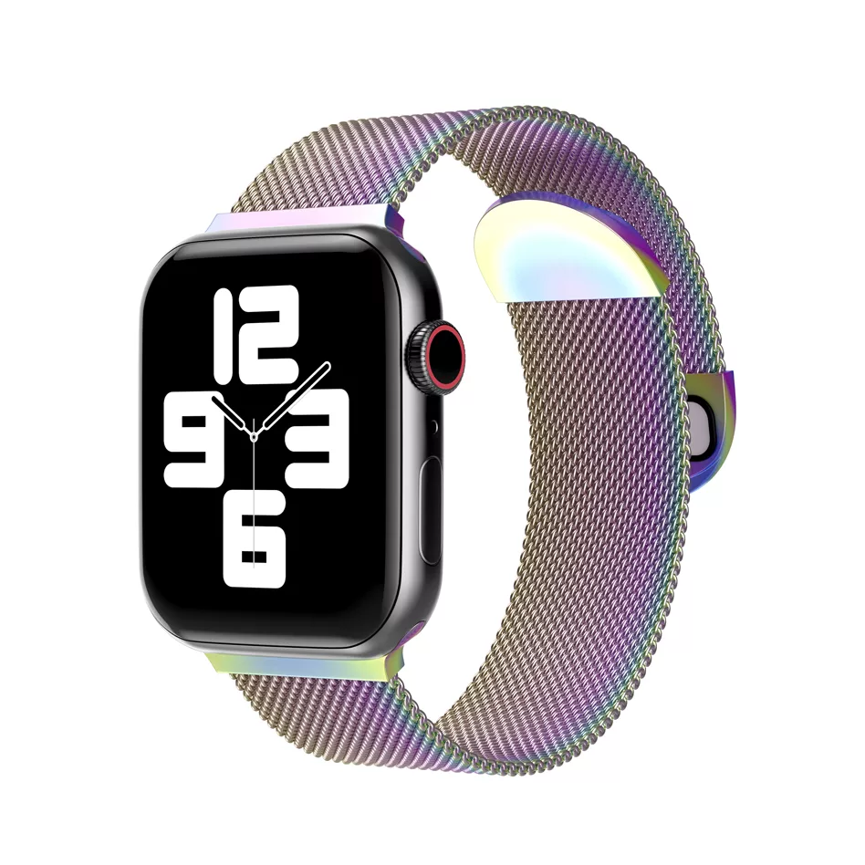 Correa Metálica Para Apple Watch 42 /44 / 45 / Tornasol-0