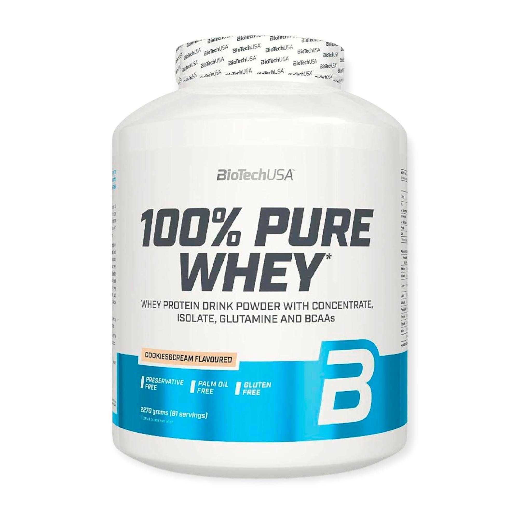 100 Pure Whey 5lib - Biotech Usa - Cookies And Cream-0