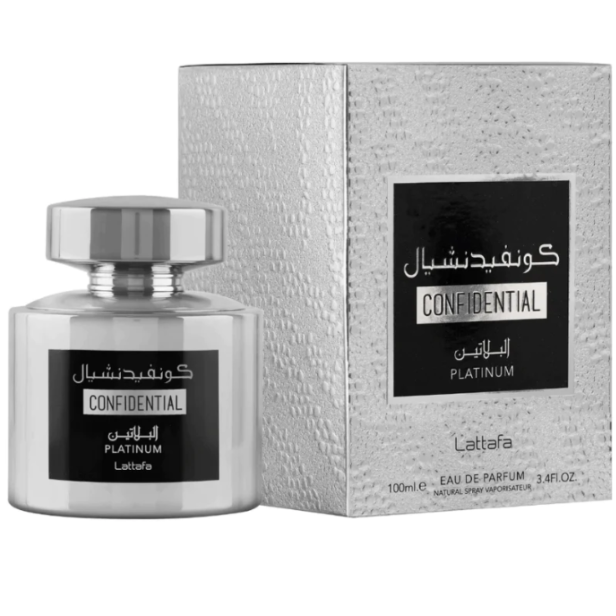 Confidential Platinum 100Ml Unisex Lattafa Edp-0