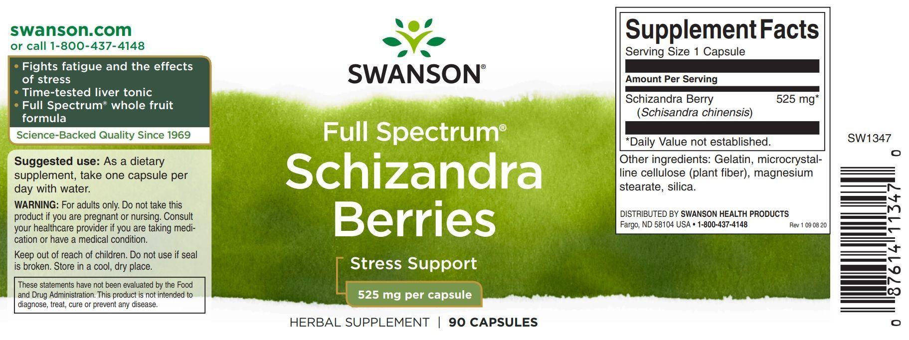 Schizandra berries 90caps 525mg -1