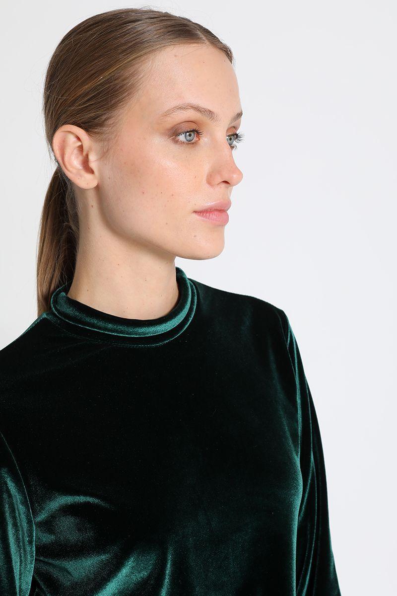 Polera Manga Larga Fantasia Verde Liola-3