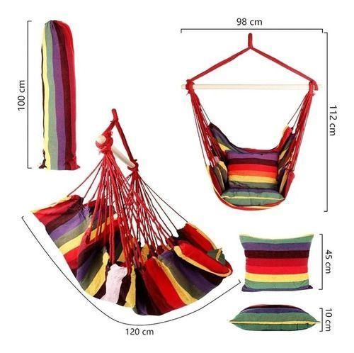 Silla Hamaca Con Palo Camping Columpio Outdoor-1