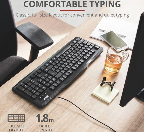 Teclado Alambrico USB Classicline Trust-1