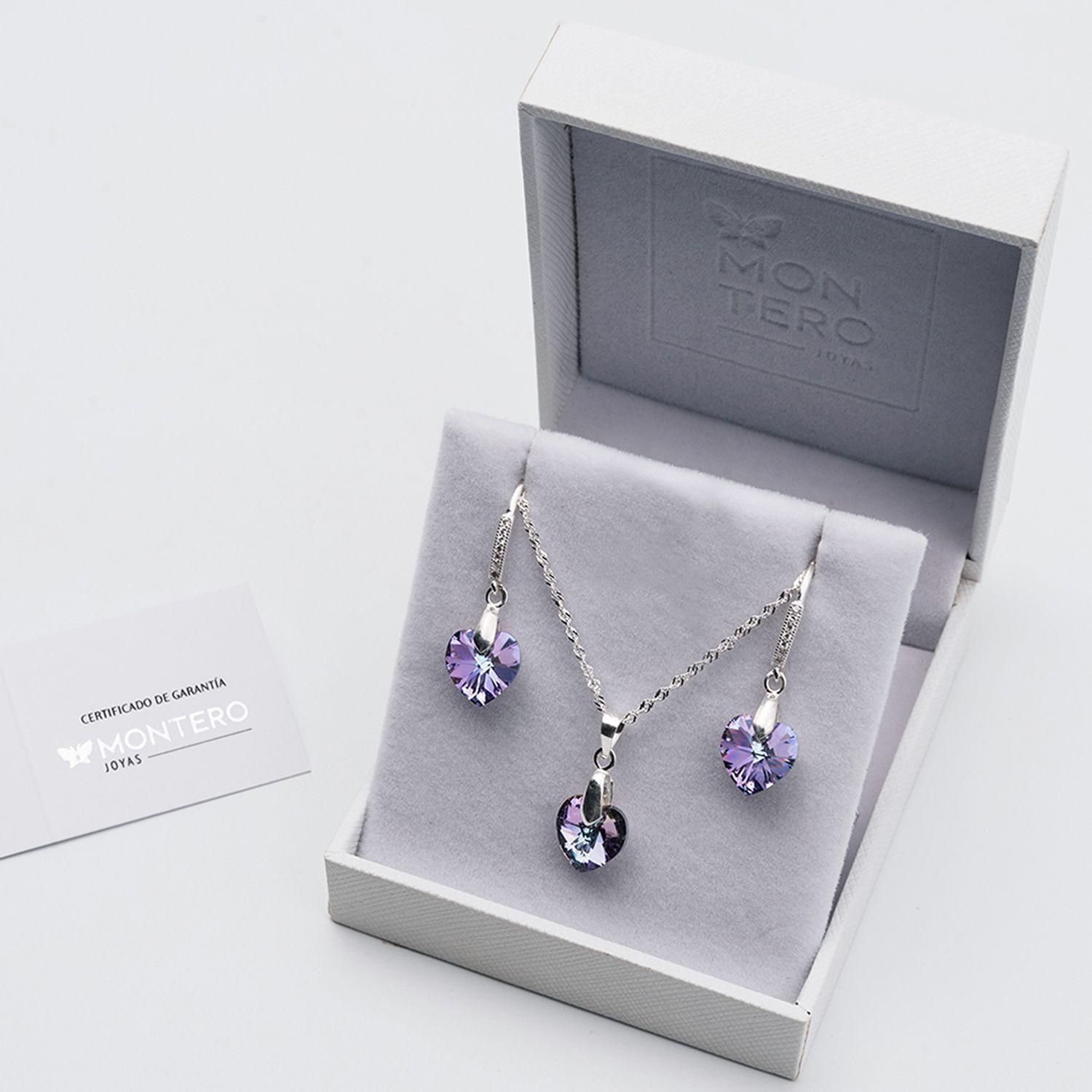 Conjunto Romance Cristales Genuinos Vitral Light-2