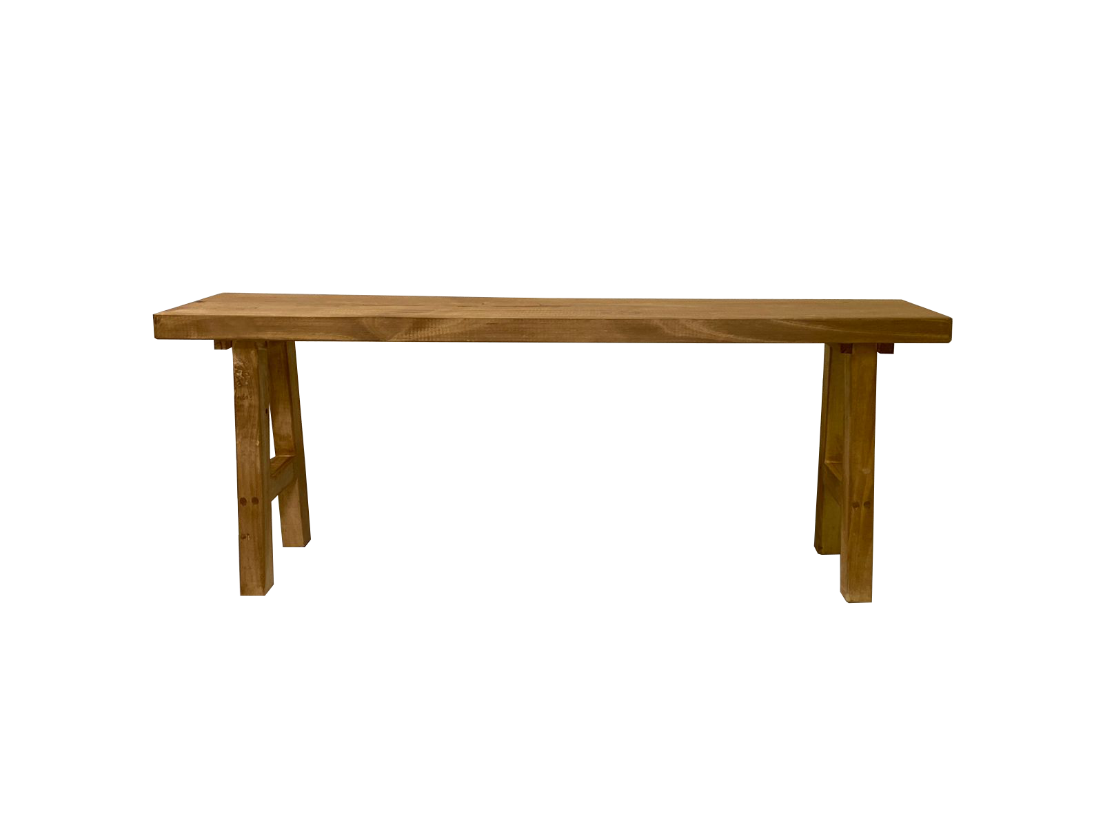 Banqueta Malleco madera 140cm - CAZANDO TESOROS-0