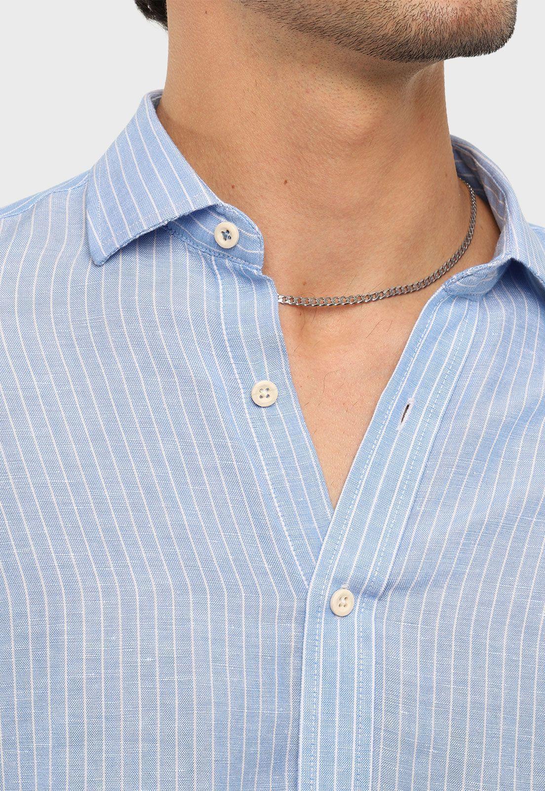 Camisa Casual Lino A Rayas Arrow-2