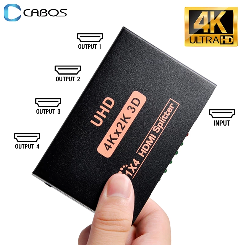 Spliter HDMI 4K 3D High Speed Pro de 4 Salidas Sin LAG HD04-10
