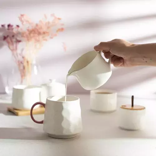 Lechero De Porcelana Multiuso Merienda Blanco-2