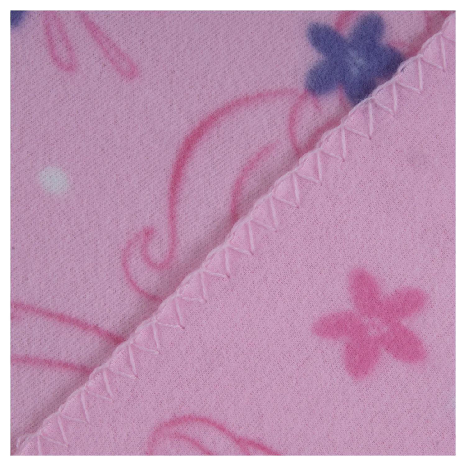 Manta De Polar Infantil 115x130cm Rosado Princesas Mashini-1
