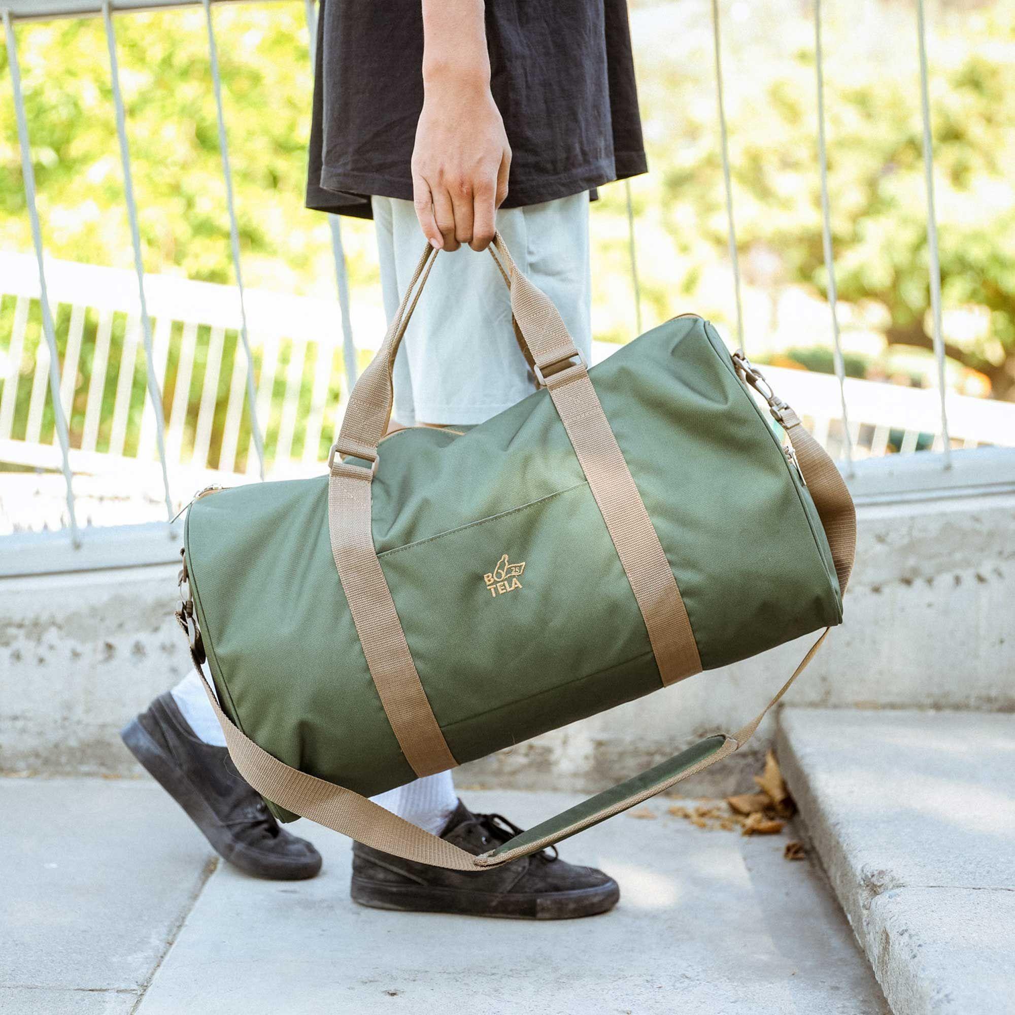 Bolso viaje sustentable verde Botela-6