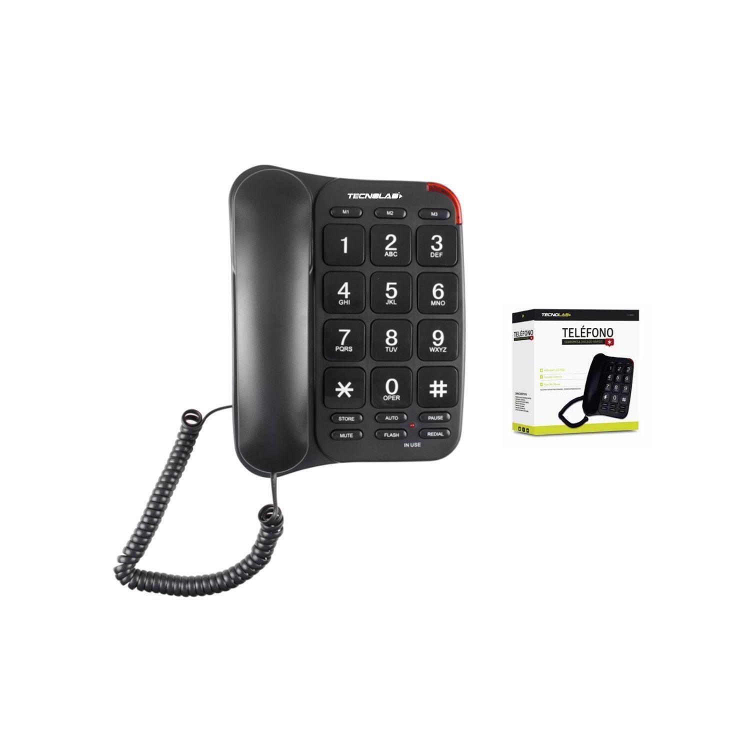 Teléfono Fijo Con Números Grandes - Puntostore-2