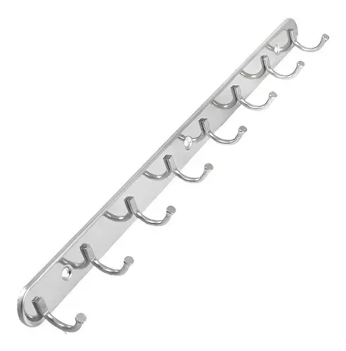 Colgador Perchero Aluminio De Pared Para Toallas Ropa-0