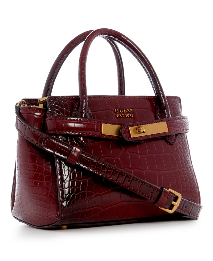 Mini Cartera Guess Enisa Mini Satchel Mer Burdeo-1