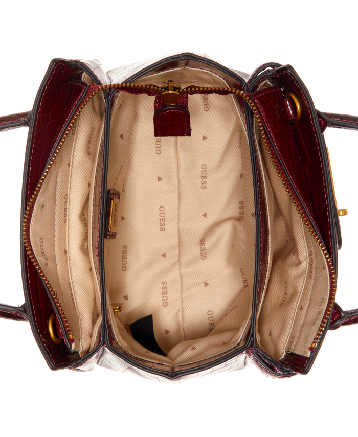 Mini Cartera Guess Enisa Mini Satchel Mer Burdeo-3