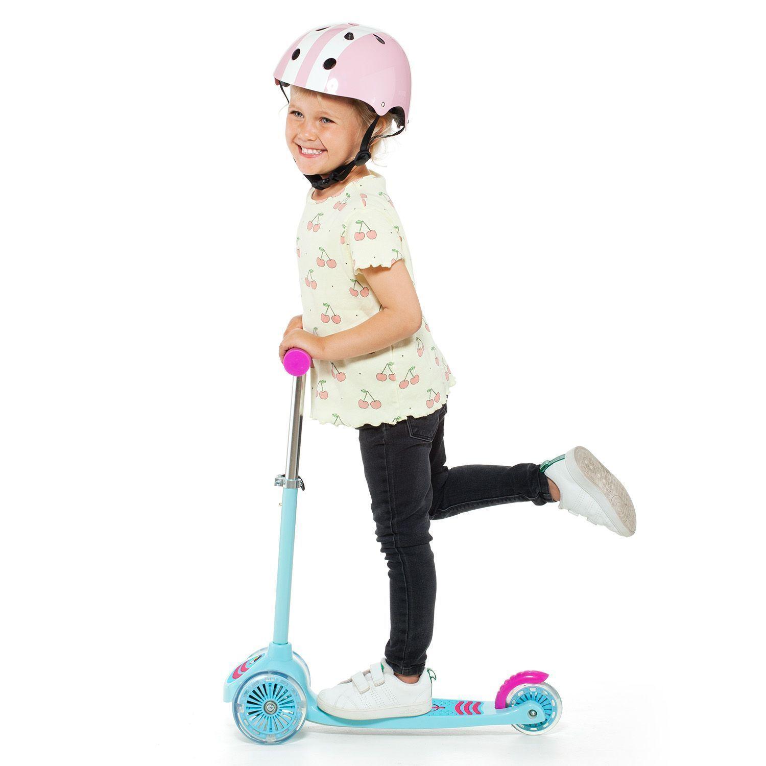 Monopatin para niños con Luces - Maxi Scooter Rosa MOLTO-6