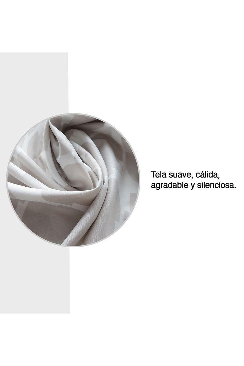 Plumón Estampado 2 Plazas 215x220 cm Gris-3