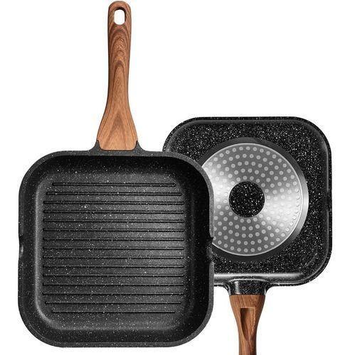 Sartén Plancha Steak De Granito 24cm Antiadherente-0