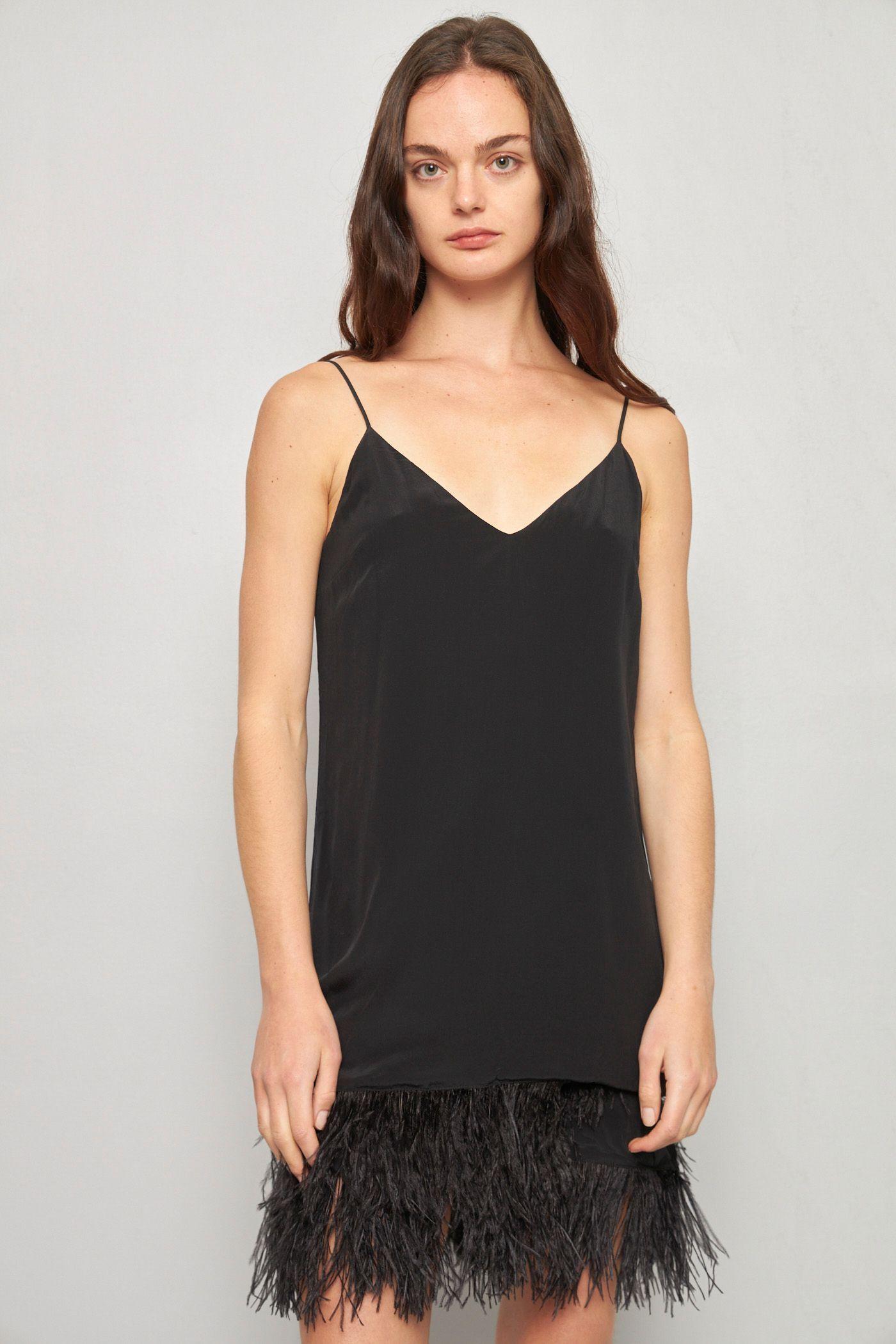 Vestido casual reciclado negro lavender brown talla S -0