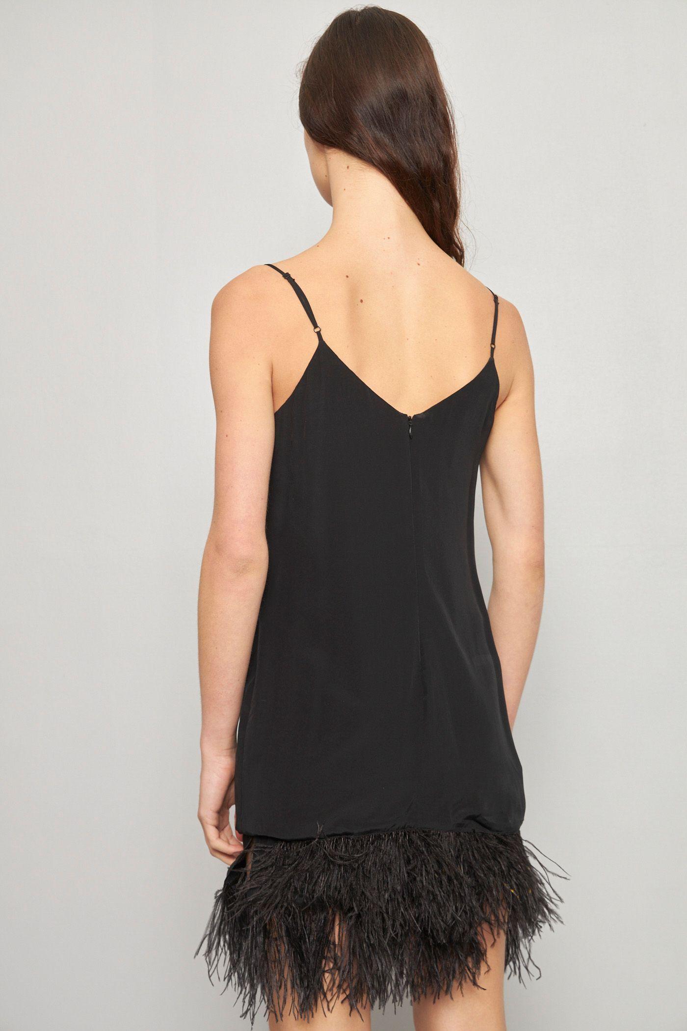 Vestido casual reciclado negro lavender brown talla S -2