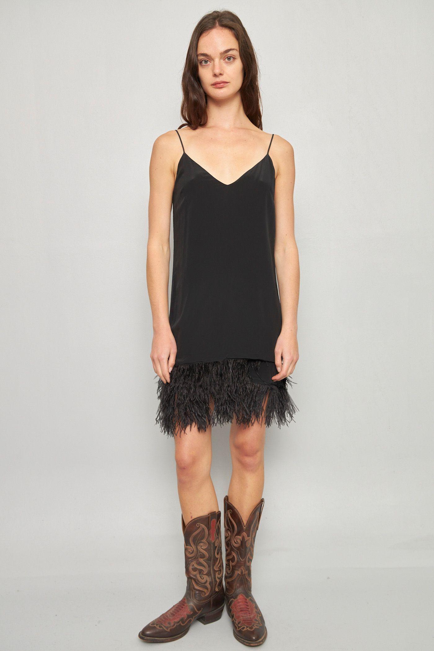 Vestido casual reciclado negro lavender brown talla S -3